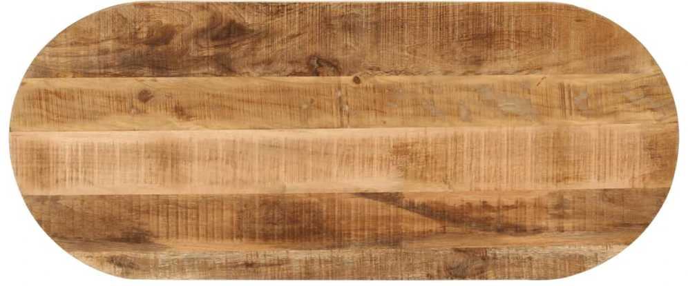 Stalviršis, 80x40x2,5cm, neapdorotas mango masyvas, ovalus