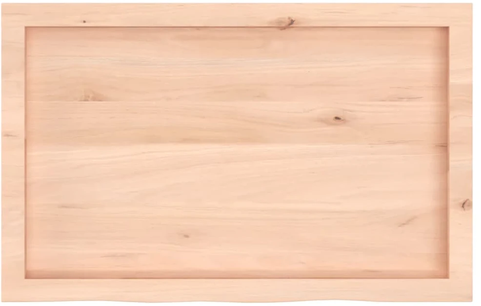 Stalviršis, 80x50x(2–6)cm, neapdorotas ąžuolo medienos masyvas
