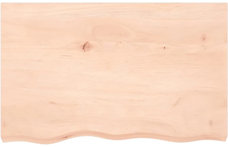 Stalviršis, 80x50x(2–6)cm, neapdorotas ąžuolo medienos masyvas