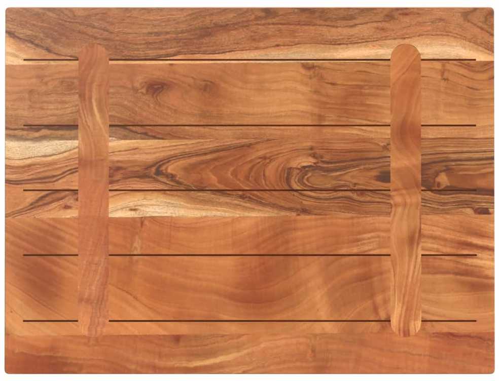 Stalviršis, 80x60x3,8cm, akacijos masyvas, stačiakampis