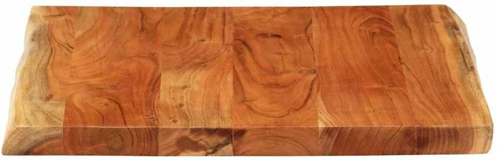 Stalviršis, 80x80x2,5cm, akacijos masyvas, su gyvu kraštu