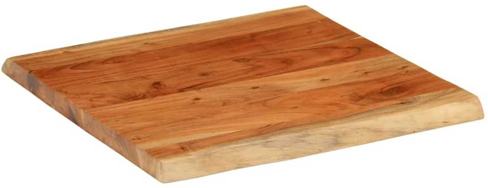 Stalviršis, 80x80x2,5cm, akacijos masyvas, su gyvu kraštu
