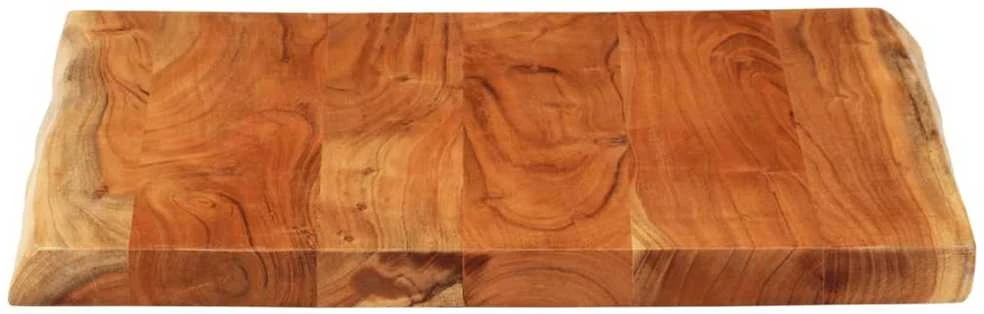 Stalviršis, 80x80x3,8cm, akacijos masyvas, su gyvu kraštu
