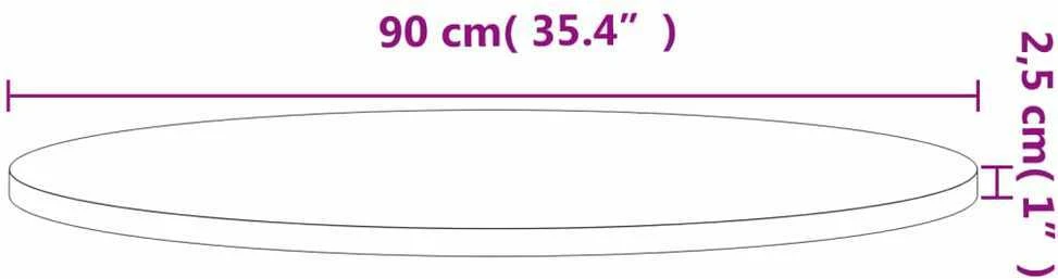 Stalviršis, Ø90x2,5 cm, bukmedžio medienos masyvas, apskritas