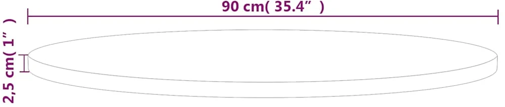 Stalviršis, 90x2,5cm, neapdorotas ąžuolo medienos masyvas