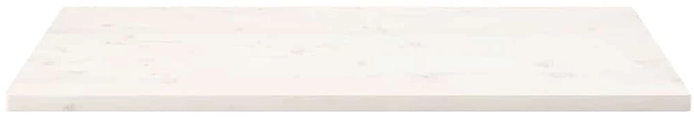 Stalviršis, baltas, 100x50x2,5cm, pušies masyvas, stačiakampis