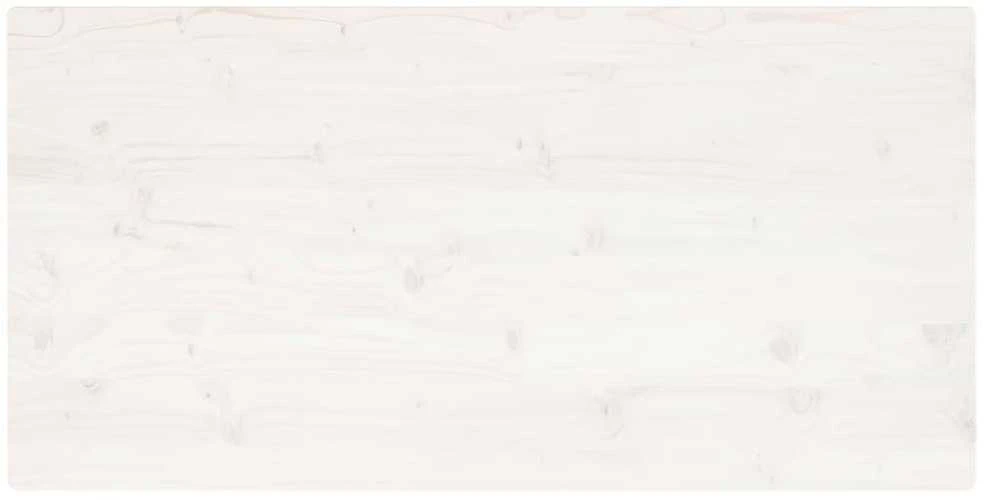 Stalviršis, baltas, 100x50x2,5cm, pušies masyvas, stačiakampis