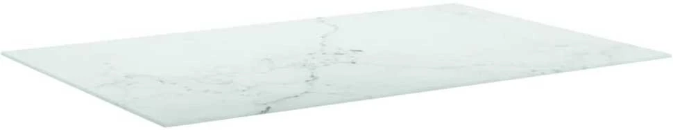 Stalviršis, baltas, 100x62cm, grūdintas stiklas, 8mm