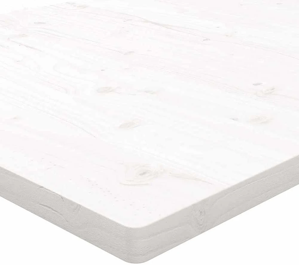 Stalviršis, baltas, 110x55x2,5cm, pušies masyvas, stačiakampis