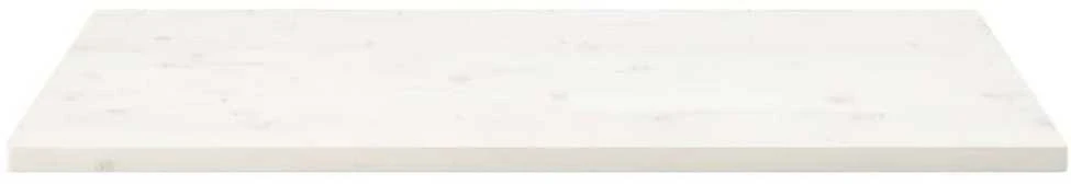 Stalviršis, baltas, 110x55x2,5cm, pušies masyvas, stačiakampis