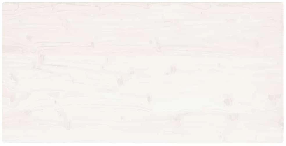 Stalviršis, baltas, 110x55x2,5cm, pušies masyvas, stačiakampis