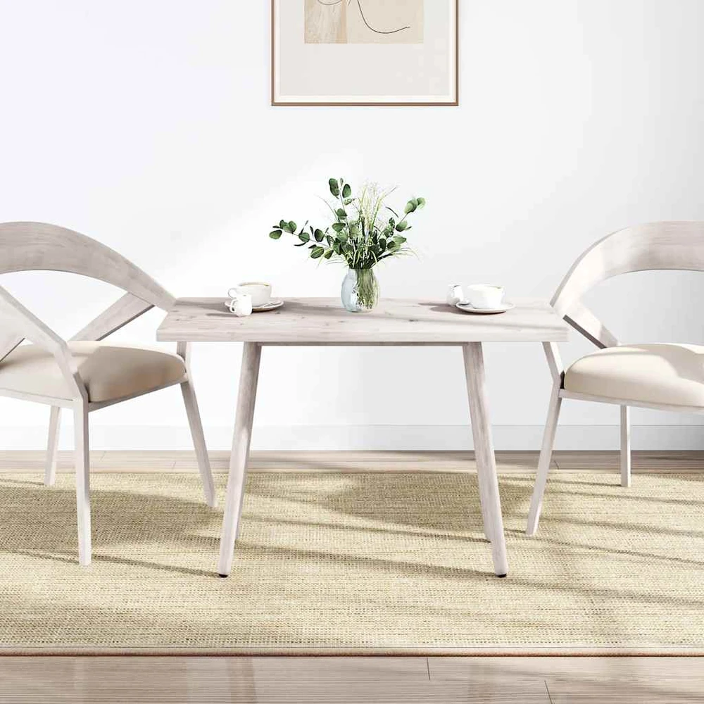 Stalviršis, baltas, 110x60x2,5cm, pušies masyvas, stačiakampis