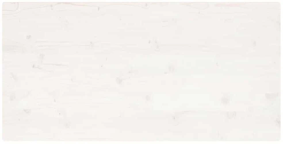 Stalviršis, baltas, 110x60x2,5cm, pušies masyvas, stačiakampis