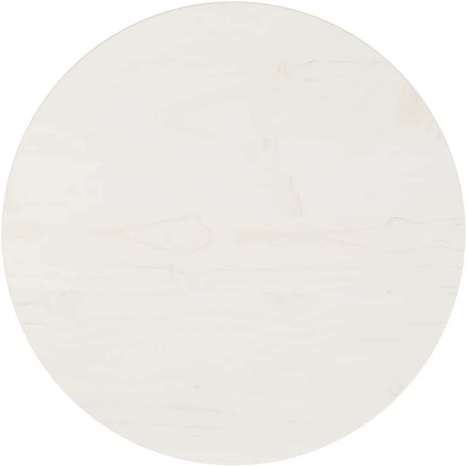 Stalviršis, baltas, skersmuo 40x2,5cm, pušies medienos masyvas