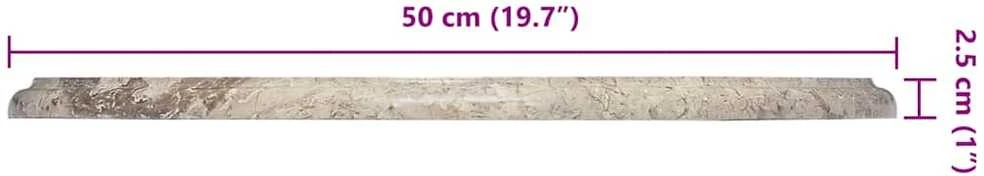 Stalviršis, pilkos spalvos, skersmuo 50x2,5cm, marmuras