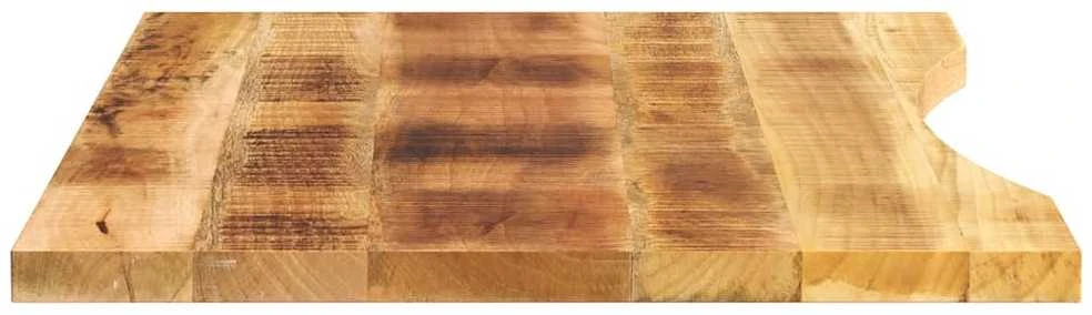 stalviršis su išlenkta 80x50x2,5 cm medžio masyvo grubus mango