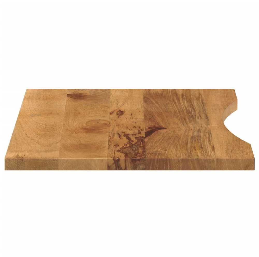 stalviršis su išlenkta 80x50x2,5 cm medžio masyvo grubus mango