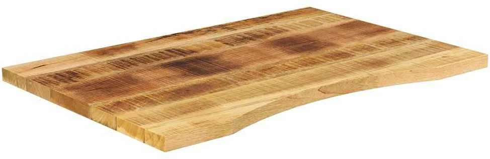 stalviršis su išlenkta 80x50x2,5 cm medžio masyvo grubus mango