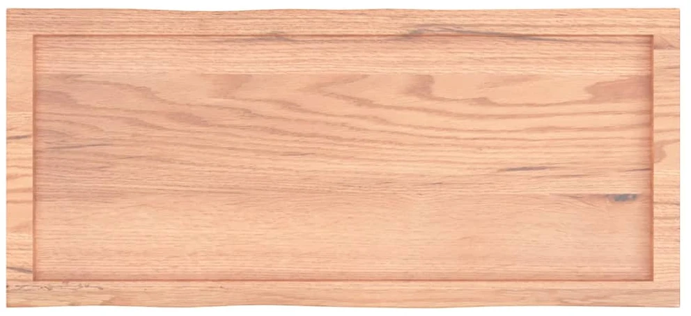 Stalviršis, šviesiai rudas, 100x40x(2-6) cm, medienos masyvas