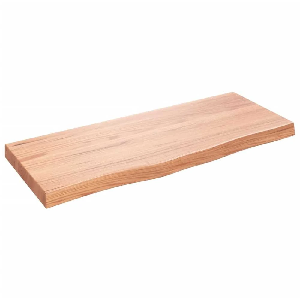 Stalviršis, šviesiai rudas, 100x40x(2-6) cm, medienos masyvas