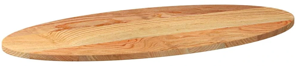 Stalviršis, šviesiai rudas, 100x50x2 cm, ąžuolo masyvas, ovalo