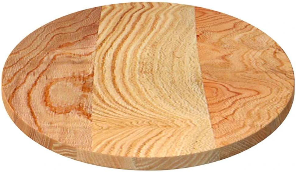 Stalviršis, šviesiai rudas, 100x50x2 cm, ąžuolo masyvas, ovalo
