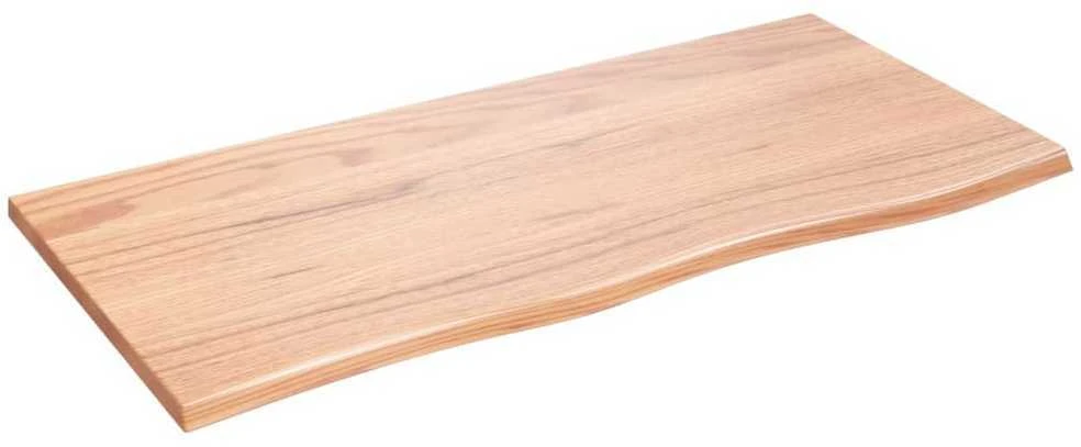 Stalviršis, šviesiai rudas, 100x50x2cm, ąžuolo masyvas