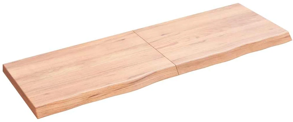 Stalviršis, šviesiai rudas, 120x40x(2-4) cm, medienos masyvas