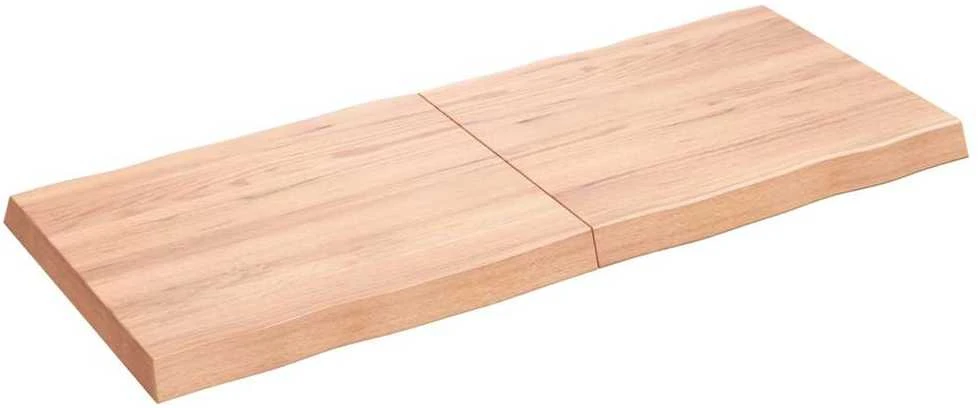 Stalviršis, šviesiai rudas, 120x50x6cm, ąžuolo masyvas