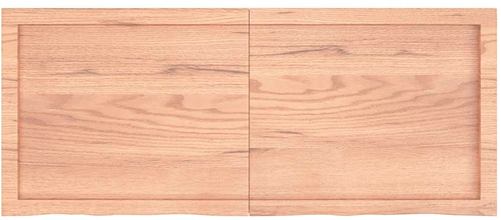 Stalviršis, šviesiai rudas, 120x50x(2-6) cm, medienos masyvas