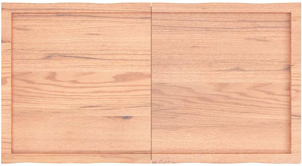 Stalviršis, šviesiai rudas, 120x60x4cm, ąžuolo masyvas
