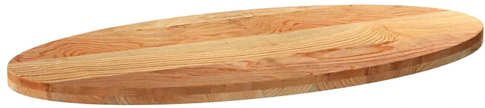 Stalviršis, šviesiai rudas, 120x60x4 cm, ąžuolo masyvas, ovalo