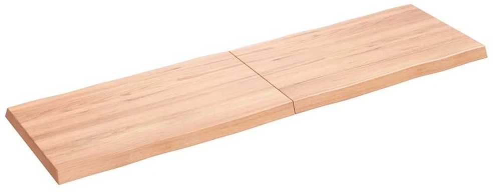 Stalviršis, šviesiai rudas, 140x40x(2-4) cm, medienos masyvas