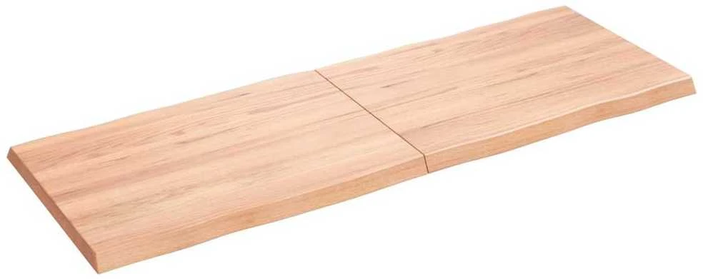 Stalviršis, šviesiai rudas, 140x50x(2-4) cm, medienos masyvas
