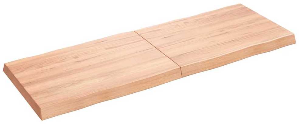 Stalviršis, šviesiai rudas, 140x50x(2-6) cm, medienos masyvas