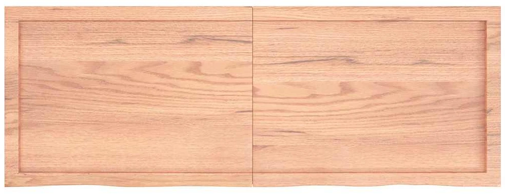Stalviršis, šviesiai rudas, 140x50x(2-6) cm, medienos masyvas