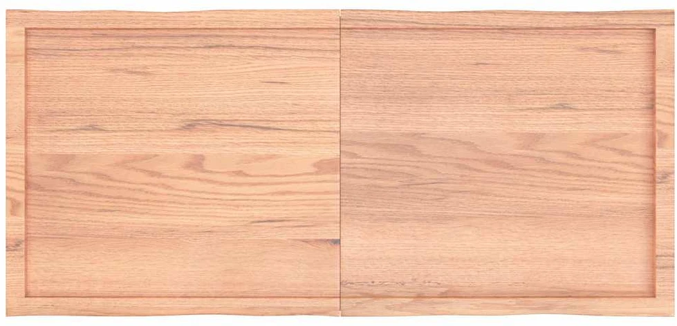 Stalviršis, šviesiai rudas,140x60x6 cm, ąžuolo medienos masyvas