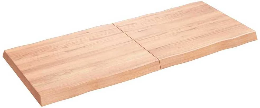 Stalviršis, šviesiai rudas,140x60x6 cm, ąžuolo medienos masyvas