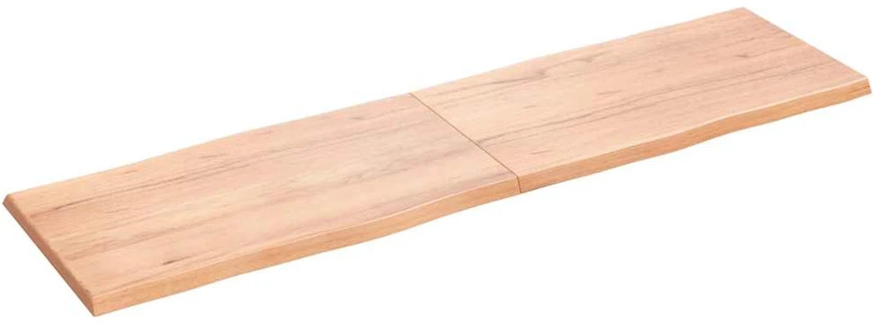Stalviršis, šviesiai rudas, 180x50x(2-4) cm, medienos masyvas