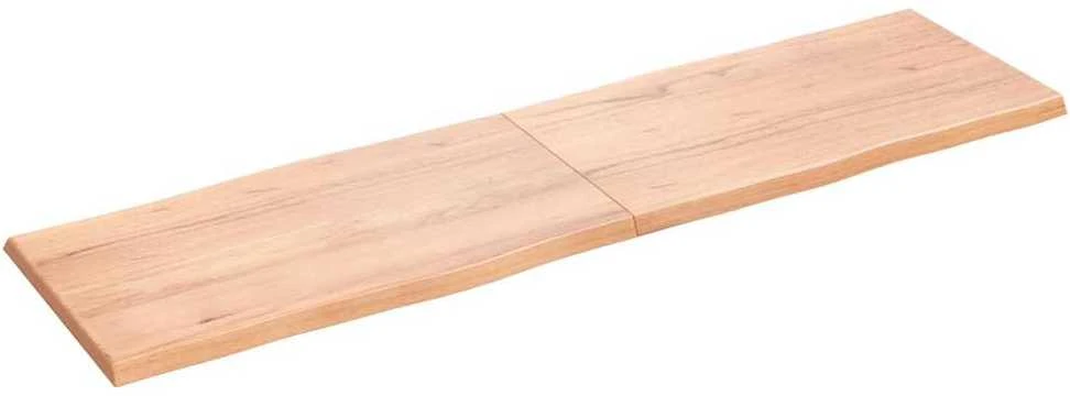 Stalviršis, šviesiai rudas, 180x50x(2-4) cm, medienos masyvas