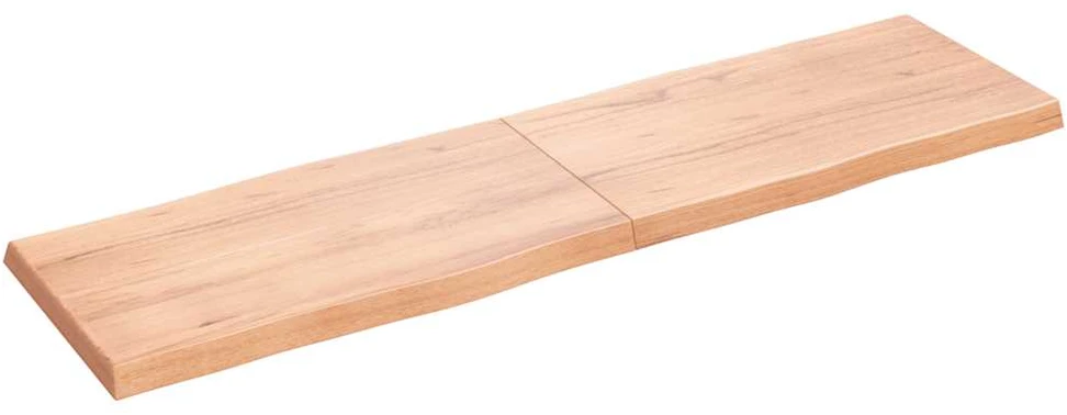 Stalviršis, šviesiai rudas, 180x50x(2-6) cm, medienos masyvas
