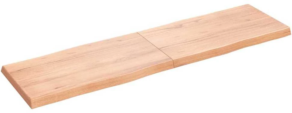 Stalviršis, šviesiai rudas, 180x50x(2-6) cm, medienos masyvas