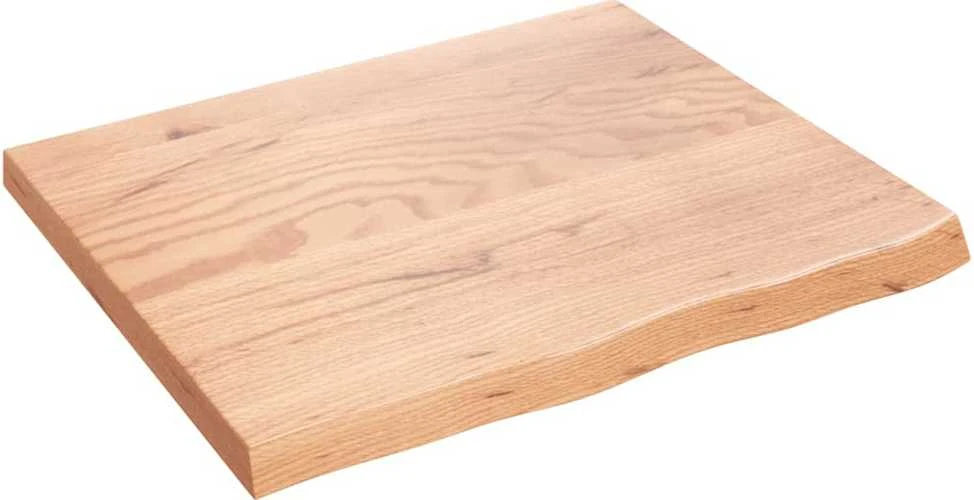 Stalviršis, šviesiai rudas, 60x50x(2-4) cm, medienos masyvas