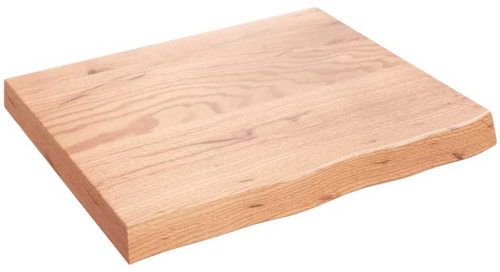 Stalviršis, šviesiai rudas, 60x50x(2-6) cm, medienos masyvas