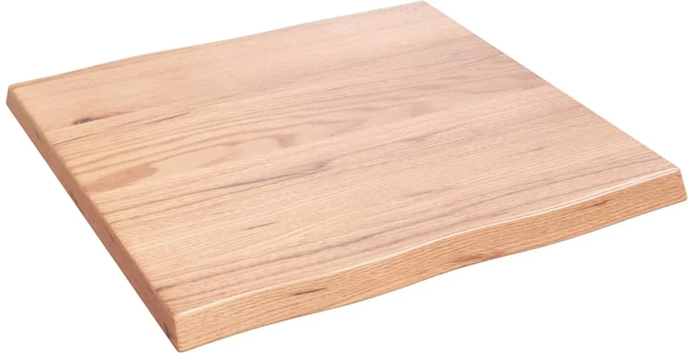 Stalviršis, šviesiai rudas, 60x60x(2-4) cm, medienos masyvas