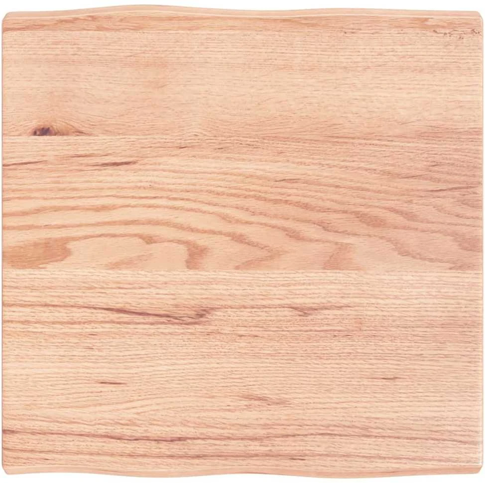 Stalviršis, šviesiai rudas, 60x60x(2-4) cm, medienos masyvas