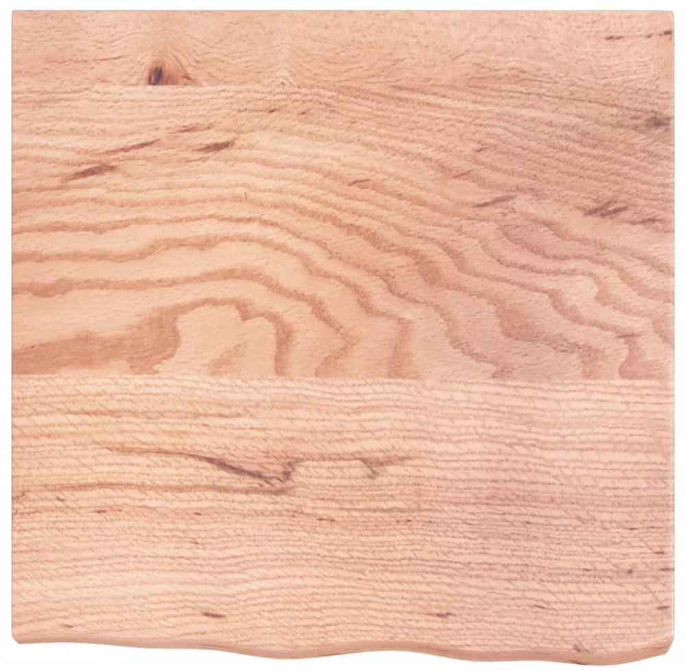 Stalviršis, šviesiai rudas, 60x60x(2-6) cm, medienos masyvas