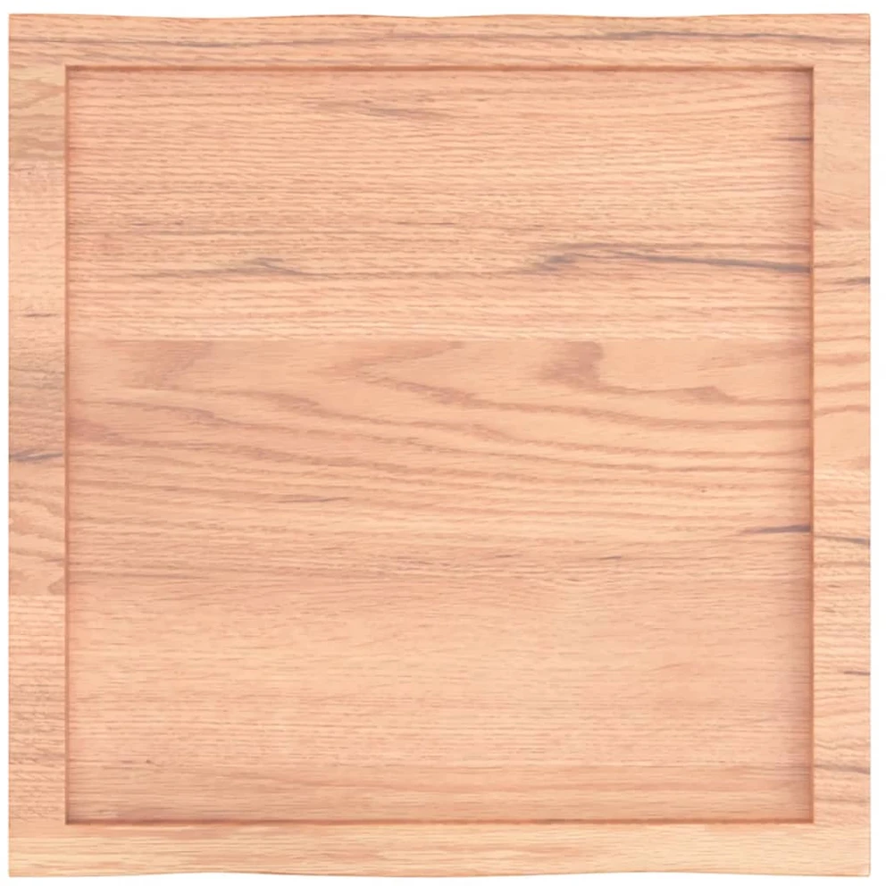 Stalviršis, šviesiai rudas, 60x60x(2-6) cm, medienos masyvas