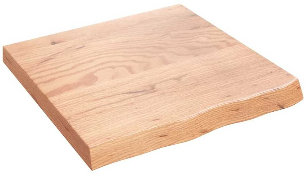 Stalviršis, šviesiai rudas, 60x60x(2-6) cm, medienos masyvas
