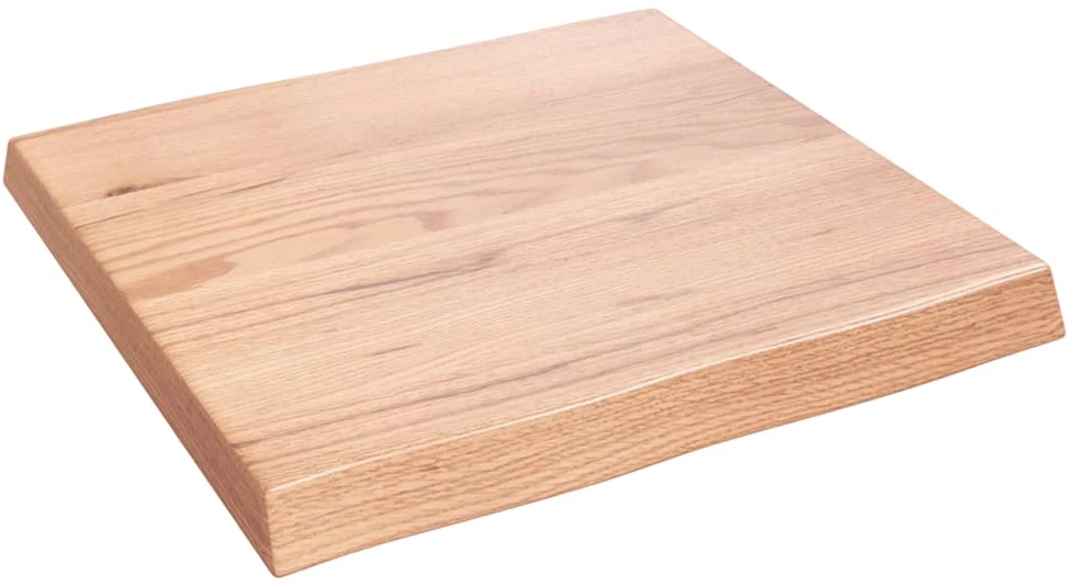 Stalviršis, šviesiai rudas, 60x60x(2-6) cm, medienos masyvas